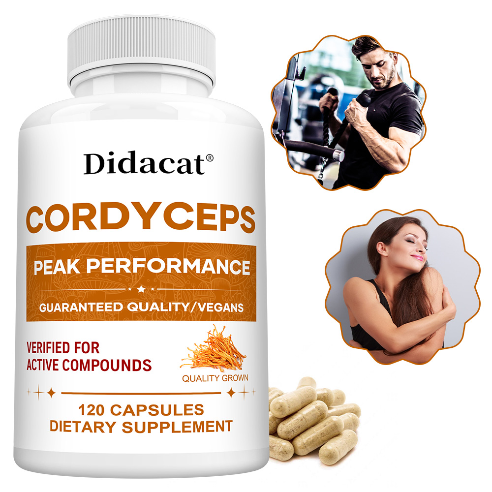Health Wellness And - Cápsulas de hongos Cordyceps 1000 mg,